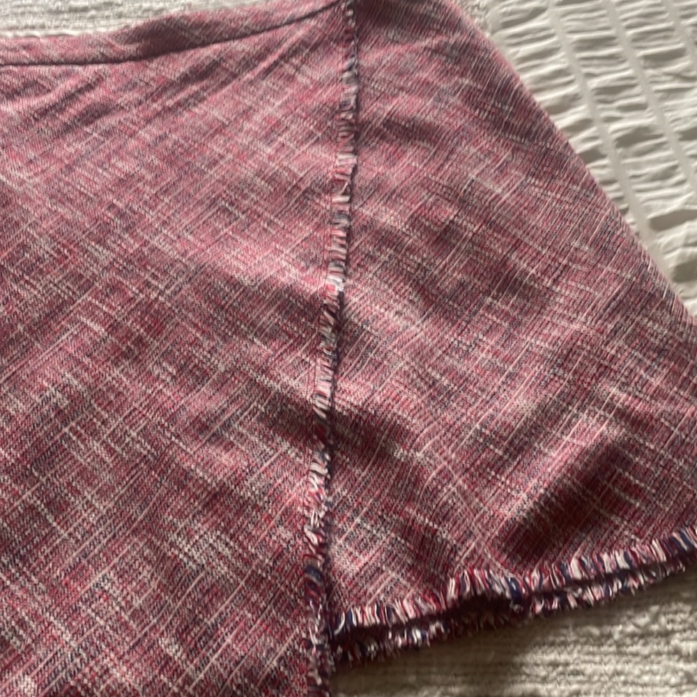 Banna Republic Fringe Tweed A-Line Skirt.
